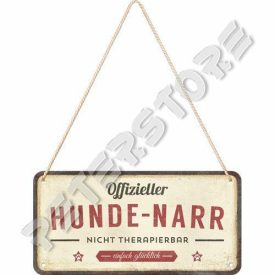 Retró Fém Tábla - Hivatalosan Kutyabolond Dombornyomott