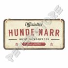 Retró Fém Tábla - Hivatalosan Kutyabolond Dombornyomott