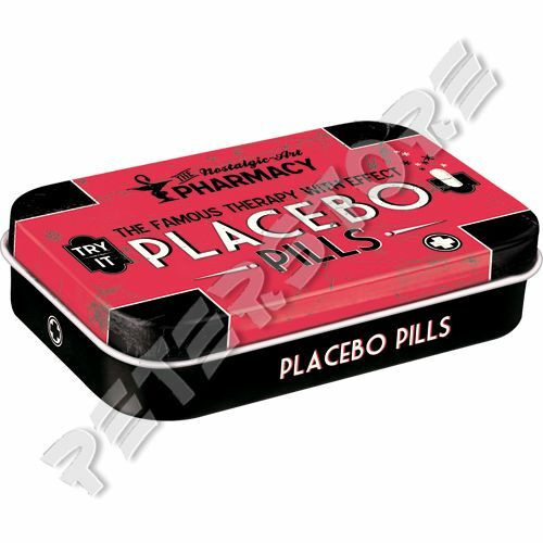 Retró Cukorkás Fémdoboz XL - Placebo Dombornyomott