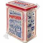 Retró Fémdoboz - Popcorn Dombornyomott