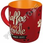 Retró Bögre - Kávéra és kutyákra mindig van idő