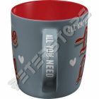 Retró Bögre - Mindenkinek szüksége van szeretetre és egy kutyára