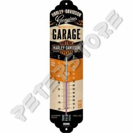 Retró Fém Hőmérő - Harley-Davidson Garage, Garázs