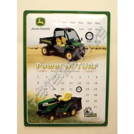 Fém Öröknaptár - John Deere Dombornyomott
