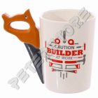 Fűrész fogantyús kerámia bögre