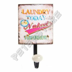   Fém Fali Akasztó, Fogas - Mosás ma vagy meztelenül holnap