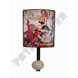 Fém Fali Akasztó, Fogas - Pin-up Girl