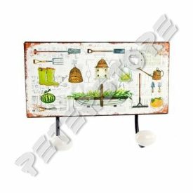 Fém Fali Akasztó, Fogas - Kert