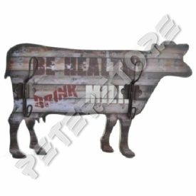 Fa Fali Akasztó, Fogas - Fém Fali Akasztó, Fogas - Tehén, Boci