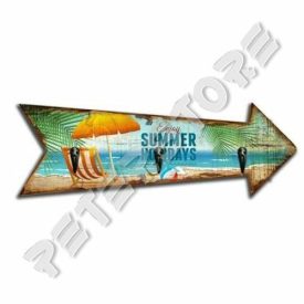 Fa Fali Akasztó, Fogas - Fém Fali Akasztó, Fogas - Summer - Nyár