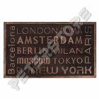 Gumi Lábtörlő - London, Párizs, New York