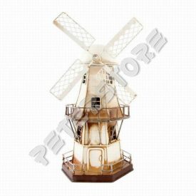 Fém modell, makett - Szélmalom Méretek: 15 cm széles, 26,5 cm magas, 15 cm hosszú. A modell csa
