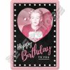 Retró Fém Képeslap - Marilyn Monroe - Boldog Születésnapot