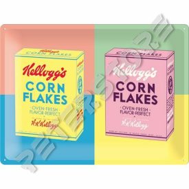 Retró Fém Tábla - Kellogg's Dombornyomott