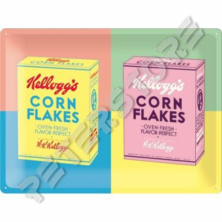 Retró Fém Tábla - Kellogg's Dombornyomott