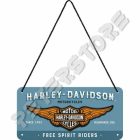 Retró Fém Tábla - Harley-Davidson Dombornyomott