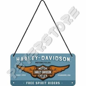 Retró Fém Tábla - Harley-Davidson Dombornyomott