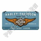 Retró Fém Tábla - Harley-Davidson Dombornyomott