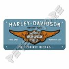 Retró Fém Tábla - Harley-Davidson Dombornyomott
