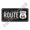 Retró Fém Tábla - U.S. Route 66 Dombornyomott