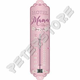Retró Fém Hőmérő - Mama Hotel, Anya Hotel