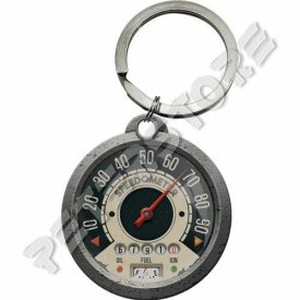 Retró Fém Kulcstartó - Kilóméteróra