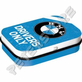 Retró Cukorkás Fémdoboz - BMW Drivers Only Dombornyomott