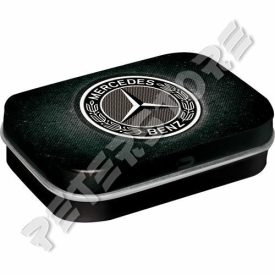 Retró Cukorkás Fémdoboz - Mercedes-Benz Dombornyomott