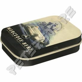 Retró Cukorkás Fémdoboz - Mercedes-Benz Dombornyomott