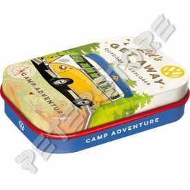   Retró Cukorkás Fémdoboz - Volkswagen VW T1 Busz Dombornyomott