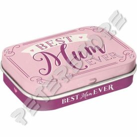   Retró Cukorkás Fémdoboz - A világ legjobb anyukája Dombornyomott