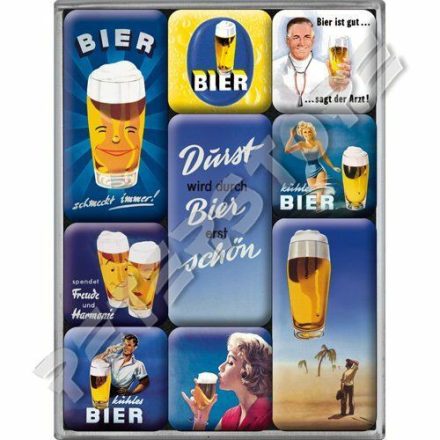 Hűtőmágnes szett - Bier, Sör