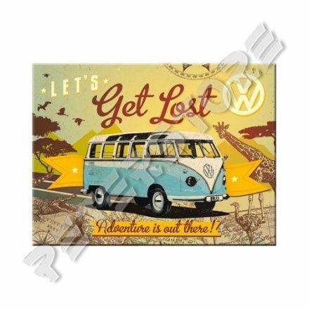 Fém Hűtőmágnes - Volkswagen VW T1 Busz