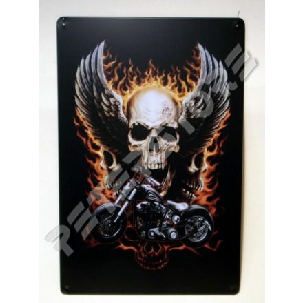 Retró Fém Tábla - Chopper, Motor