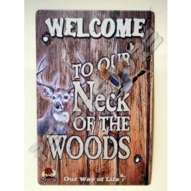 Retró Fém Tábla - Üdvözöljük az erdőben