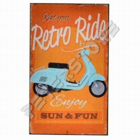 Fa falikép -  Robogó, Motor