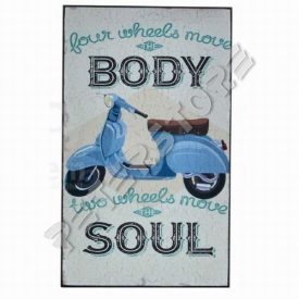 Fa falikép -  Robogó, Motor