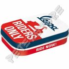 Retró Cukorkás Fémdoboz - Vespa Dombornyomott