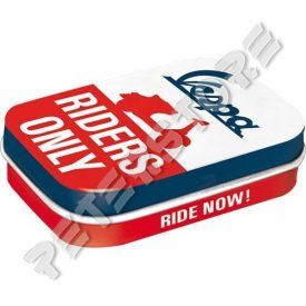 Retró Cukorkás Fémdoboz - Vespa Dombornyomott