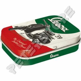 Retró Cukorkás Fémdoboz - Vespa Dombornyomott