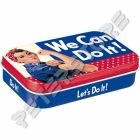 Retró Cukorkás Fémdoboz XL - We can do it! - Meg tudjuk csinálni!  Dombornyomott