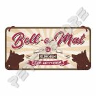 Retró Fém Tábla - Csak egyszer csengessen Dombornyomott