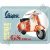 Retró Fém Tábla - Vespa Dombornyomott
