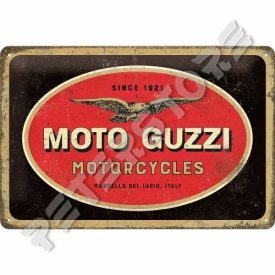 Retró Fém Tábla - Moto Guzzi Dombornyomott