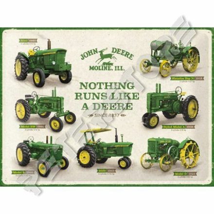 Retró Fém Tábla - John Deere Reklámtábla Dombornyomott