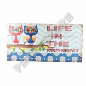 Fa falikép - Bagoly - Élj a pillanatnak