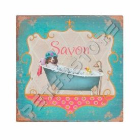 Retró Fém Tábla - Fürdőkád, Fürdőszoba