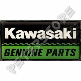   Retró Fém Tábla - Kawasaki Eredeti alkatrészek Dombornyomott