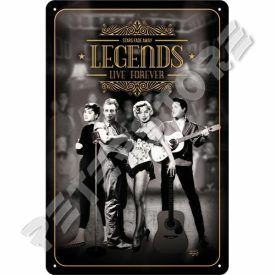 Retró Fém Tábla - Sztárok Dombornyomott