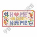 Retró Fém Tábla - Otthon édes otthon Dombornyomott